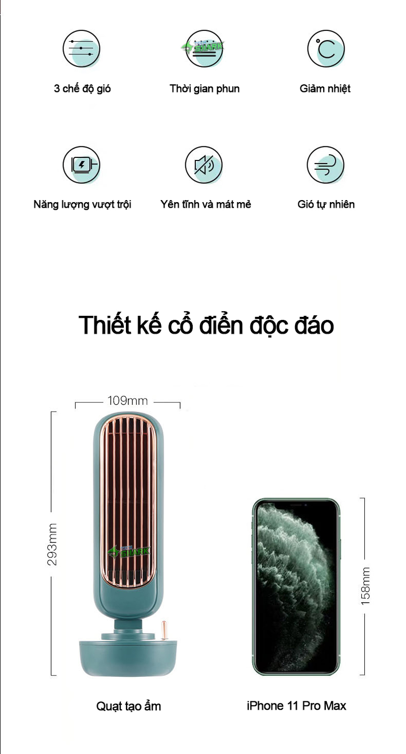 Quạt phun sương tạo ẩm Xiaomi Maoxin Liberfeel 220ml