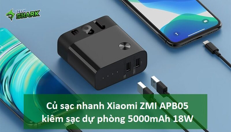 Củ sạc nhanh Xiaomi ZMI APB05 kiêm sạc dự phòng 5000mAh 18W - Ảnh đại diện